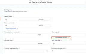 Date Range Can Count Only Available Booking Days