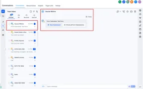 Access Form Submissions in Conversations