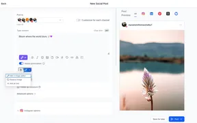 Alt Text Support for Social Planner Images