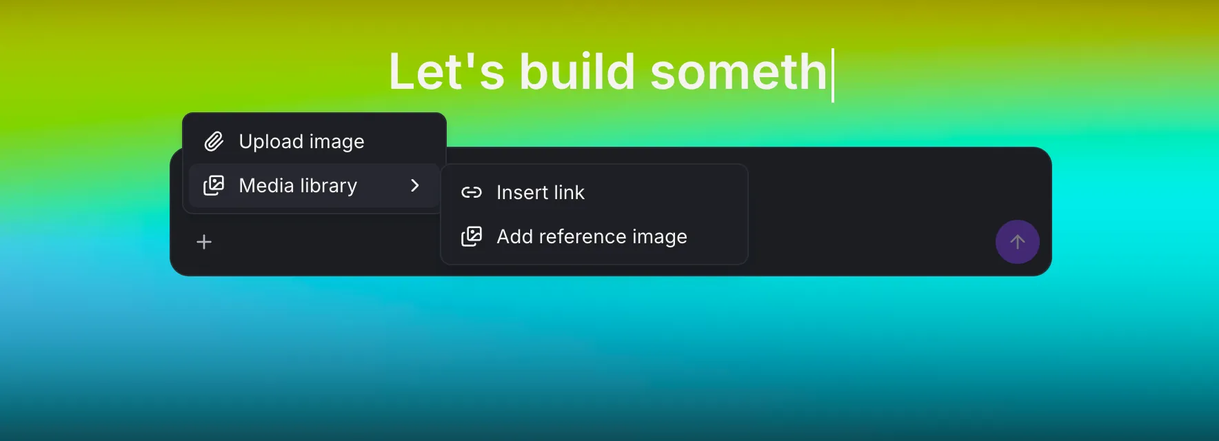 Selecting Media Library assets in AI Studio