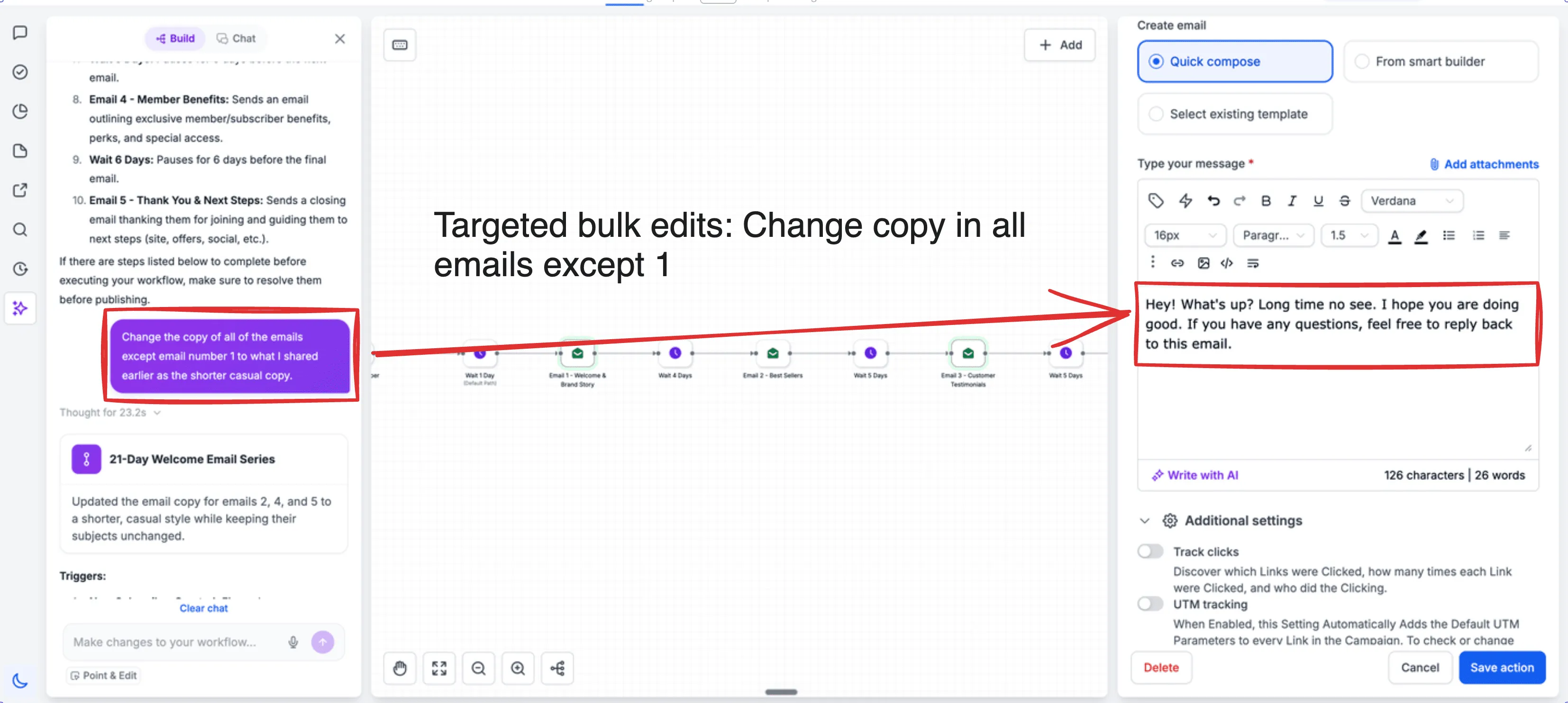 AI Builder bulk copy edit example