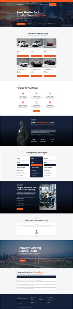 Car Rental Agency - Website