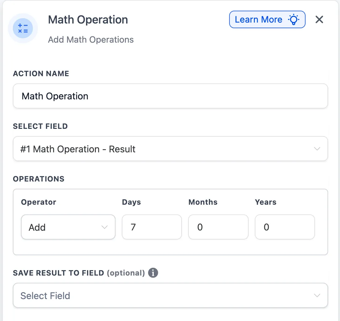 Referencing an earlier Math Operation in another calculation
