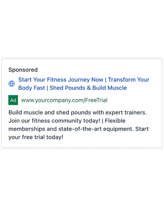 Health Club - Google Ads