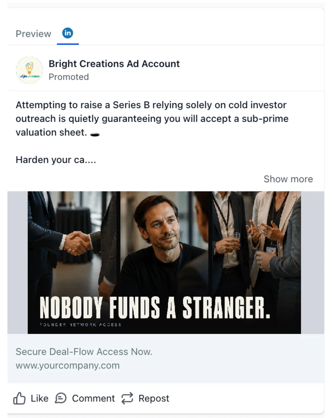Digital Networking Services - LinkedIn Ad