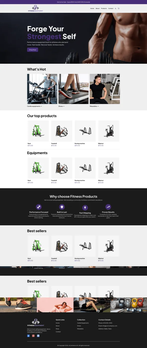 Fitness Equipment - Store