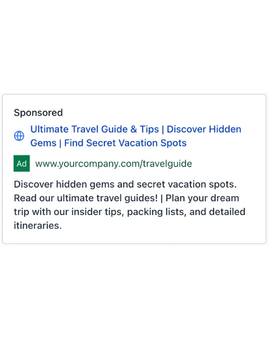 Travel Writer - Google Ad