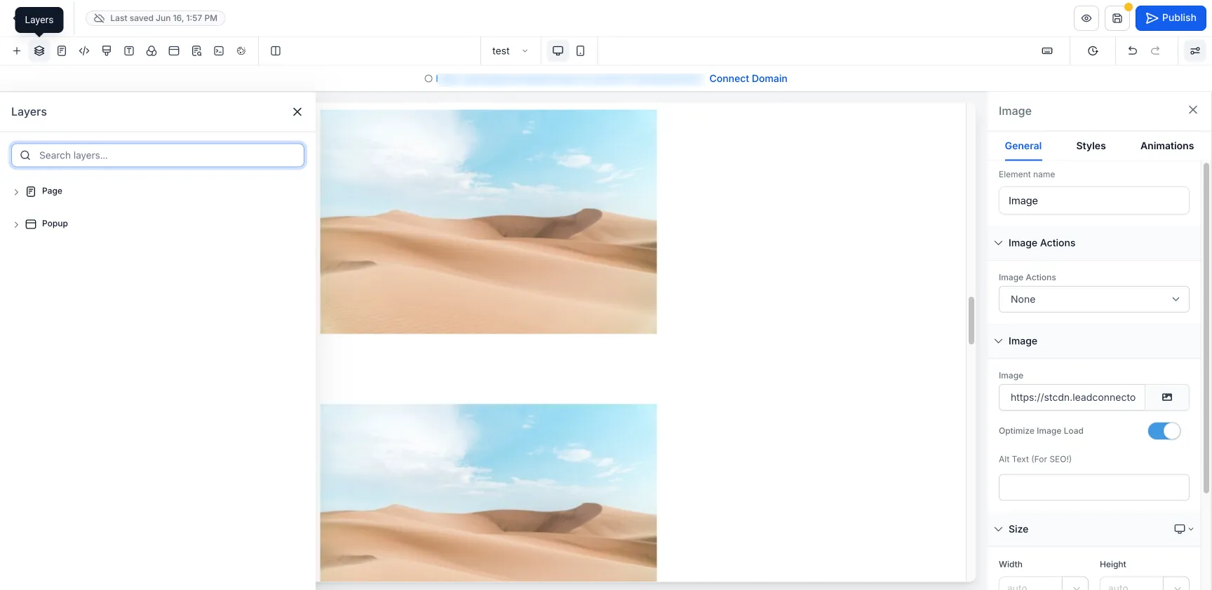 Search box in the Layers panel
