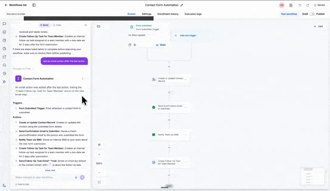 Version history in AI Builder