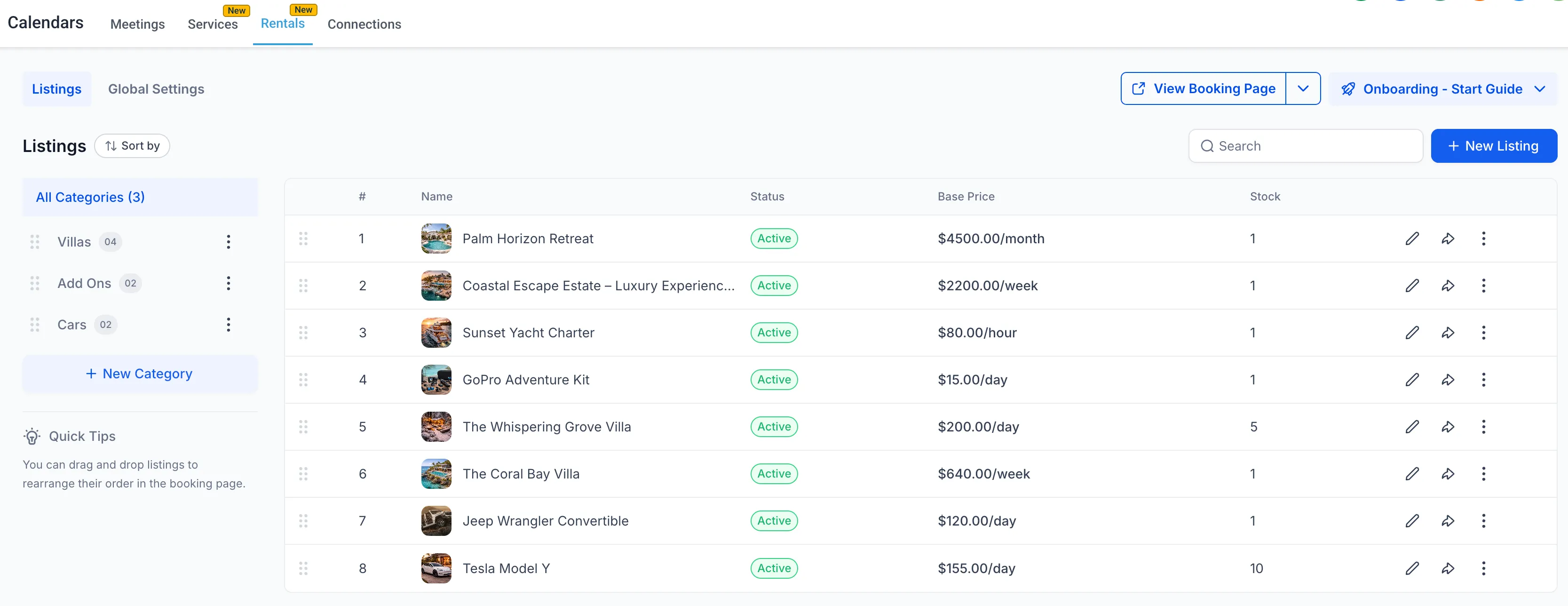 Rental Listings