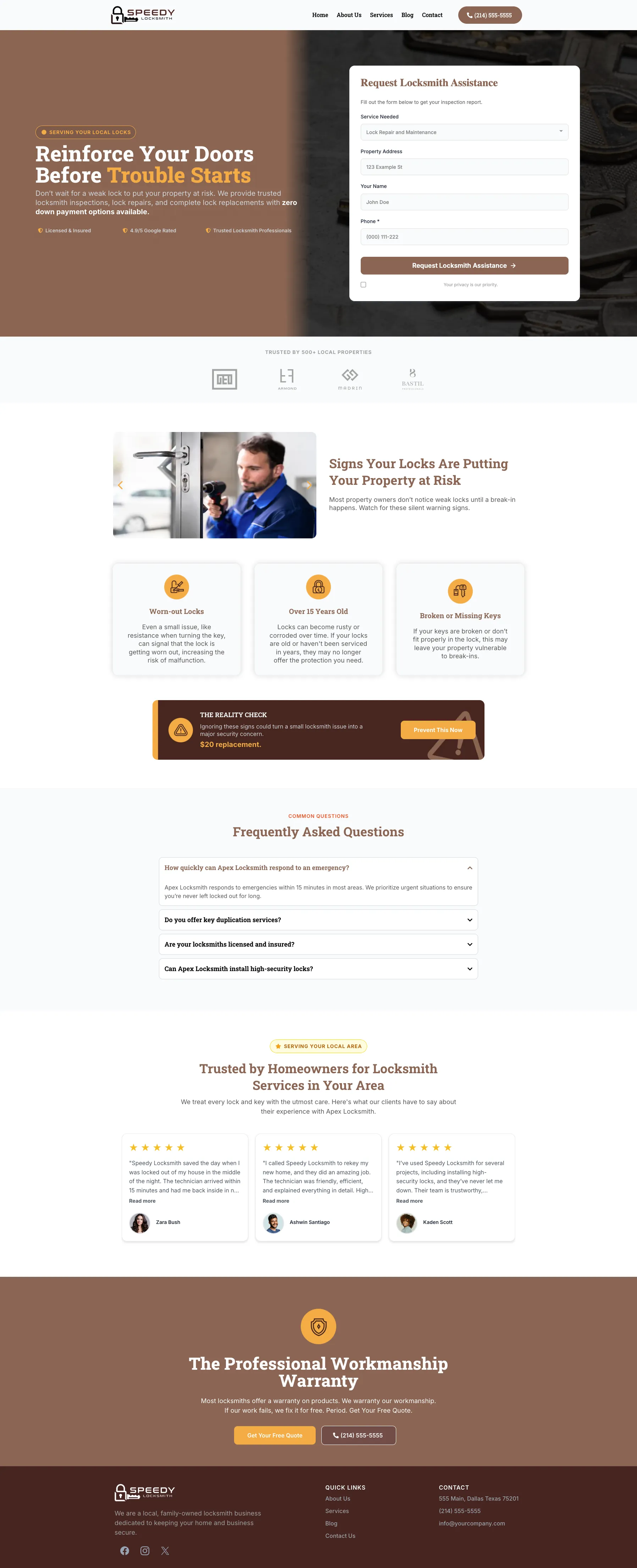 Lock Repair - Website