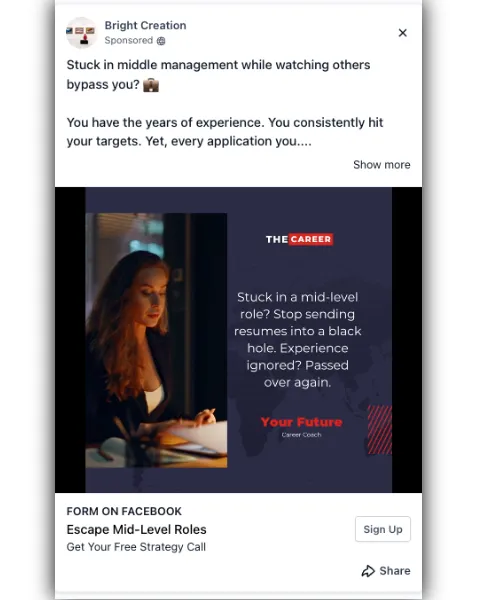 Career Coaching - Facebook