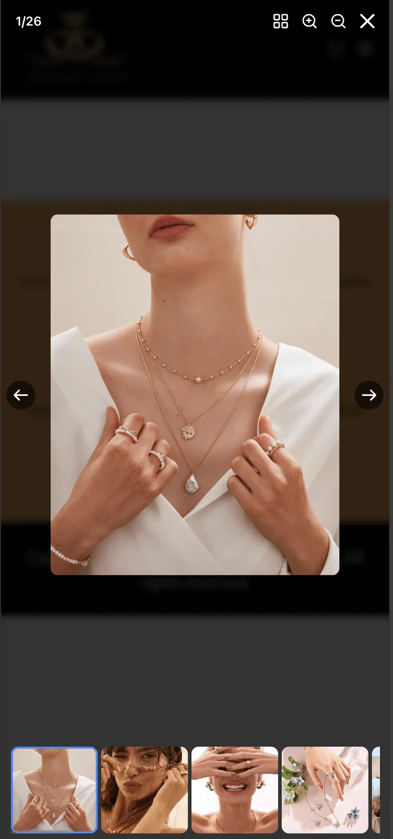 Mobile product image view