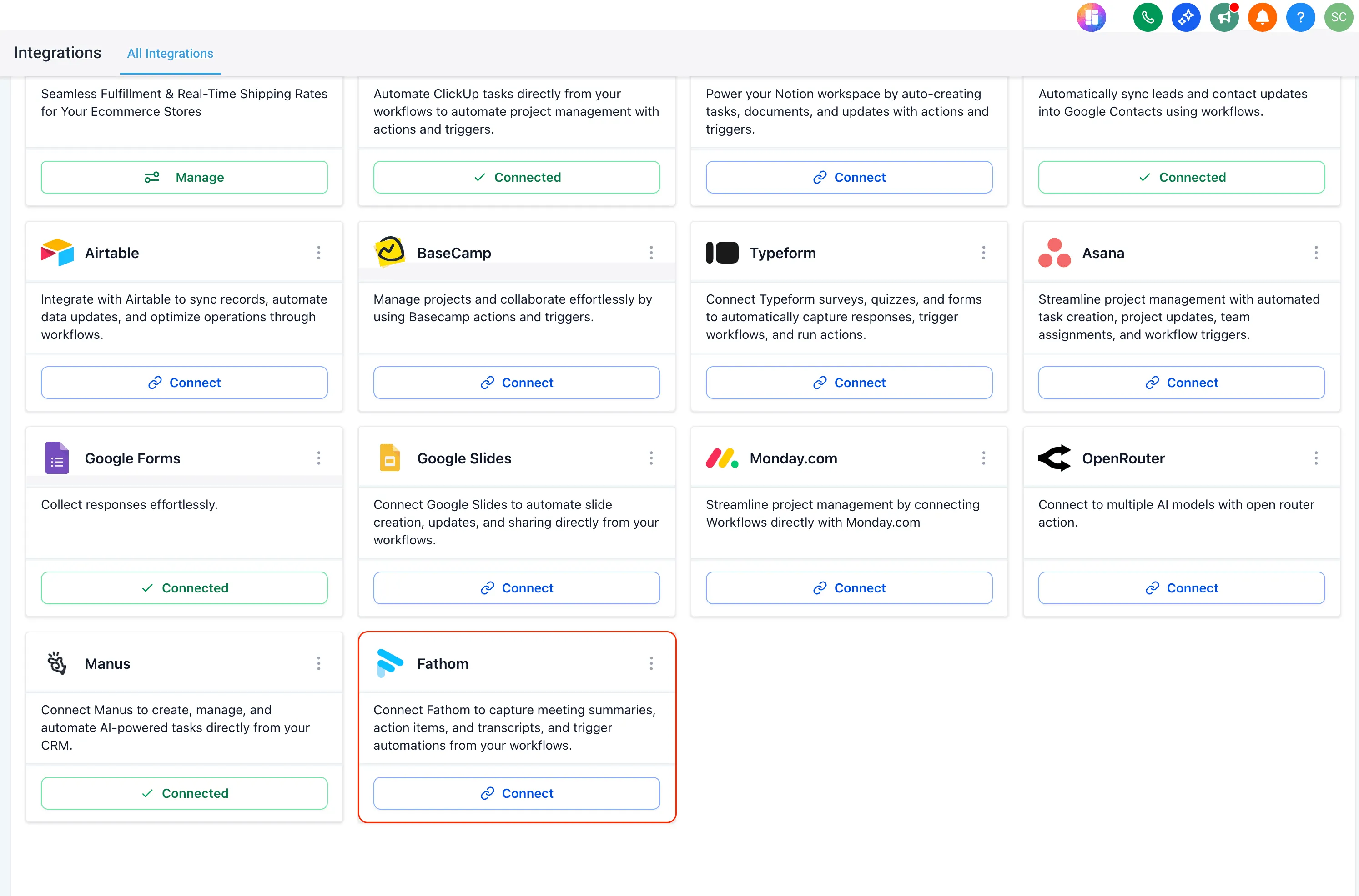 integrations