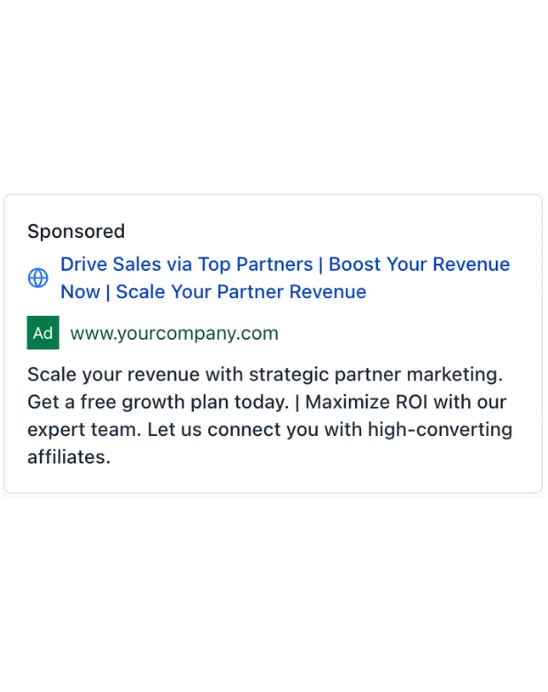 Affiliate Marketing Services - Google Ad