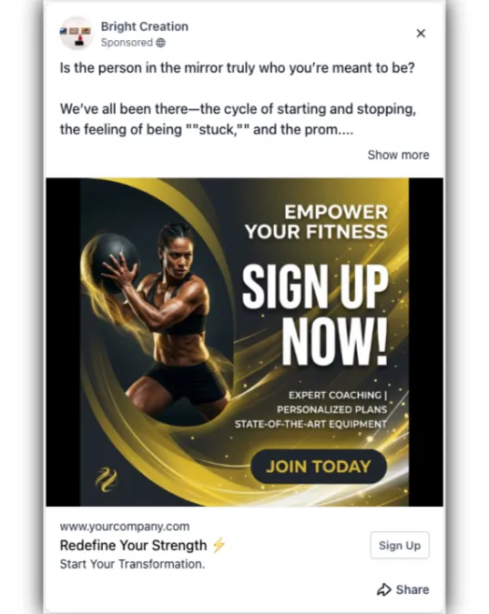 Gym - Facebook Ad