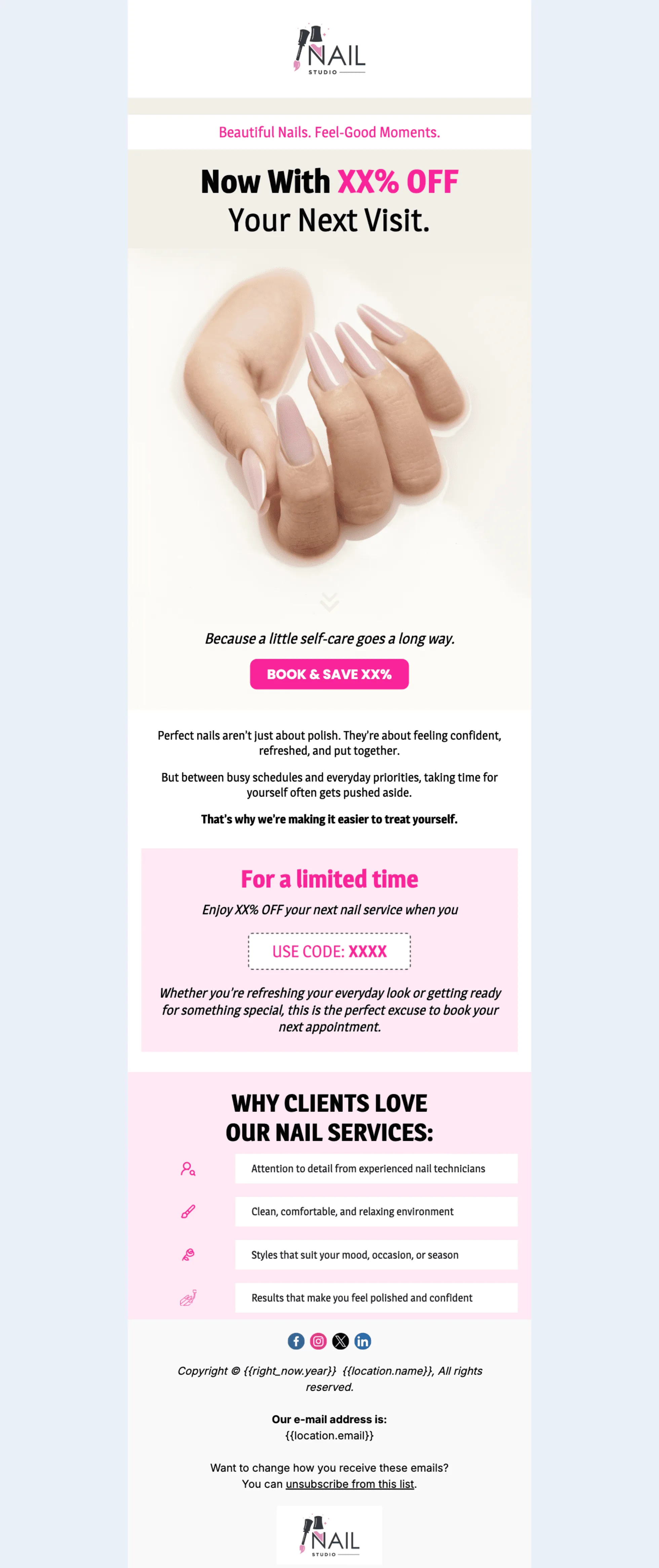 Nail Salon Promotional - Email