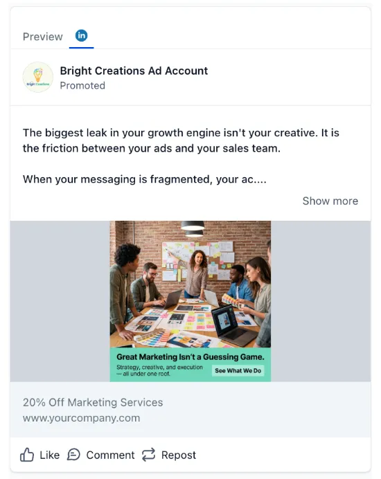 Marketing Agency - LinkedIn Ad
