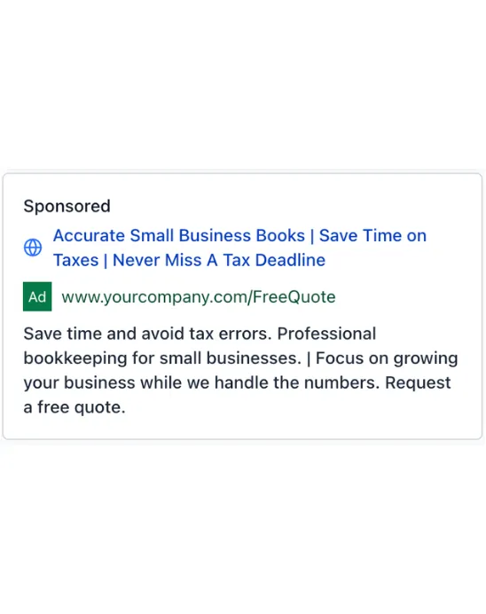 Accounting Bookkeeper - Google Ads
