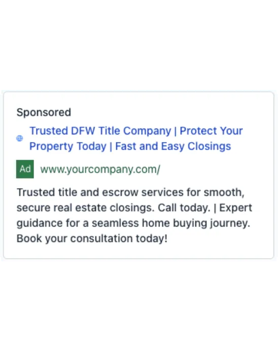 Title Company - Google Ad