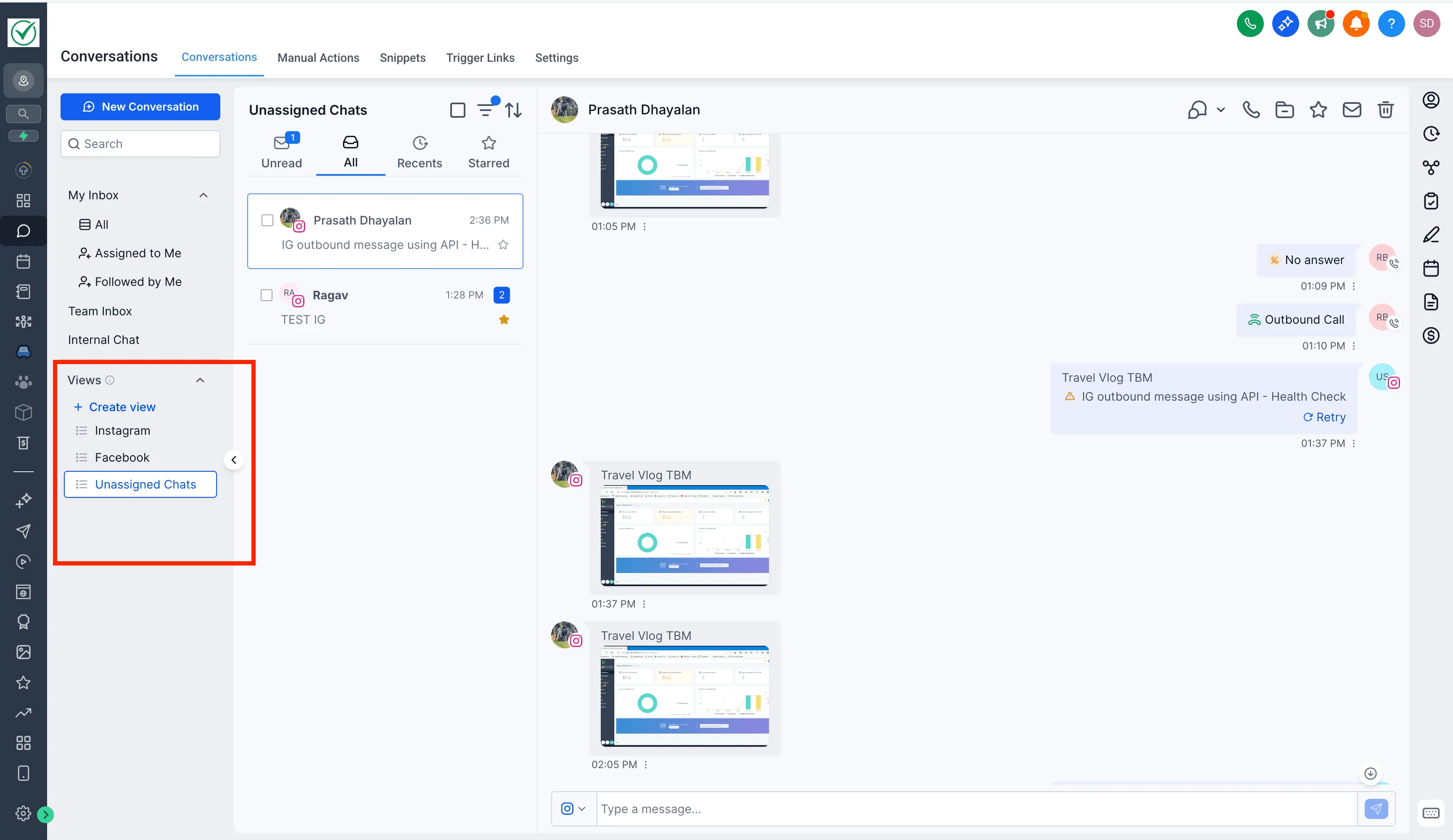 Naming and saving a Conversation View in SMBcrm Inbox