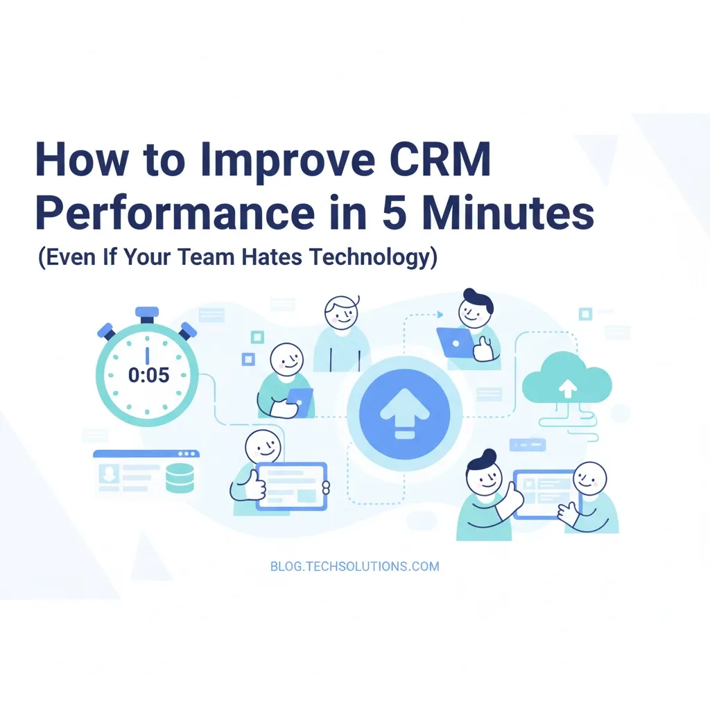 How to Improve CRM Performance in 5 Minutes (Even If Your Team Hates Technology)