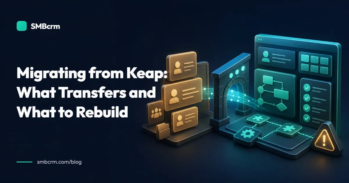 Migrating from Keap: What Transfers and What to Rebuild