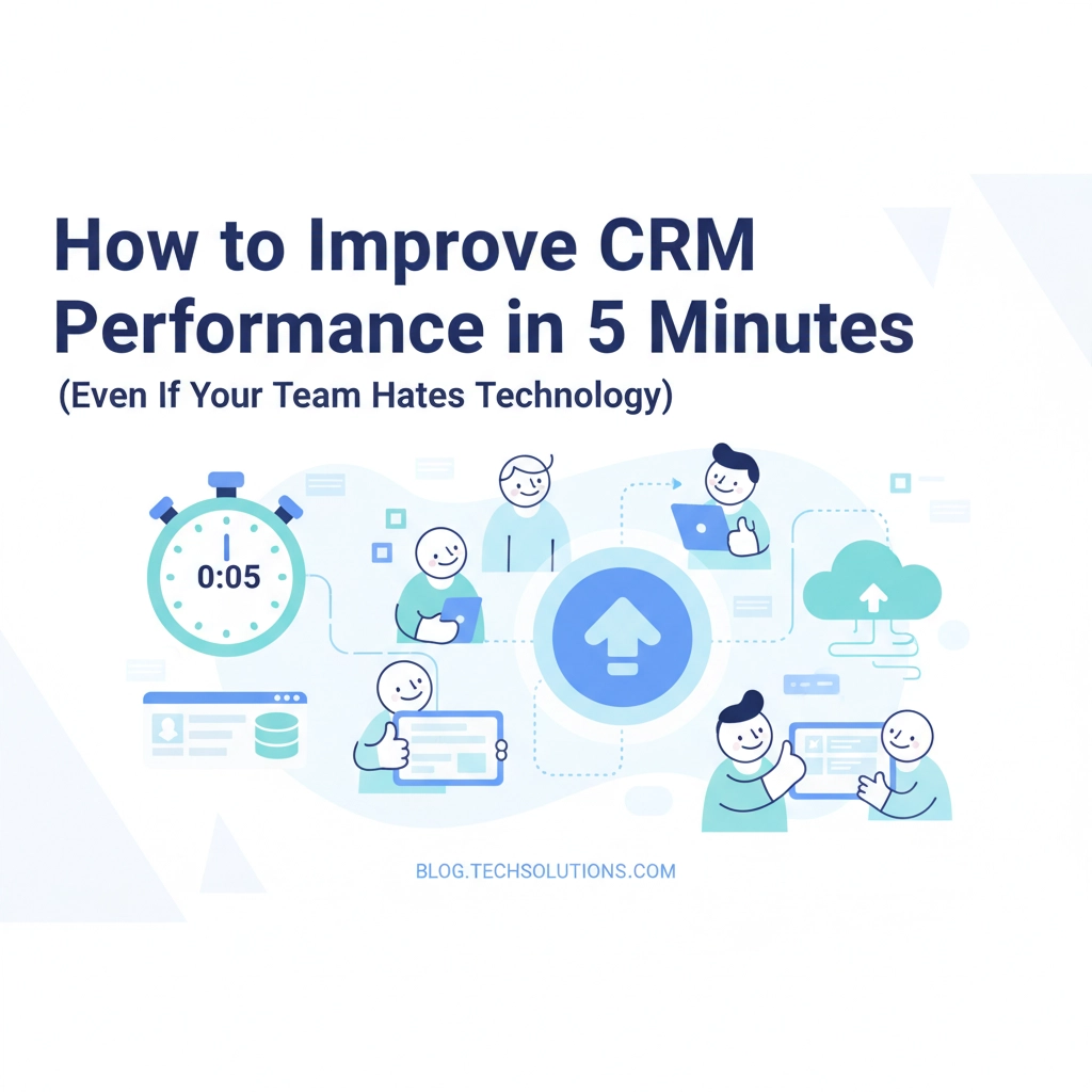 How to Improve CRM Performance in 5 Minutes (Even If Your Team Hates Technology)