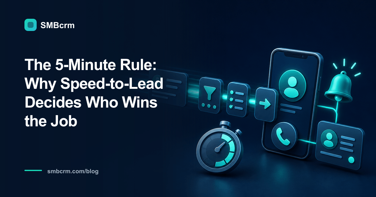 The 5-Minute Rule: Why Speed-to-Lead Decides Who Wins the Job
