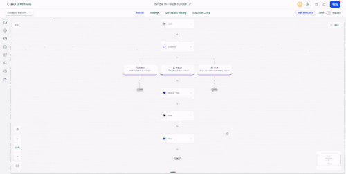 Workflow node drag and move preview